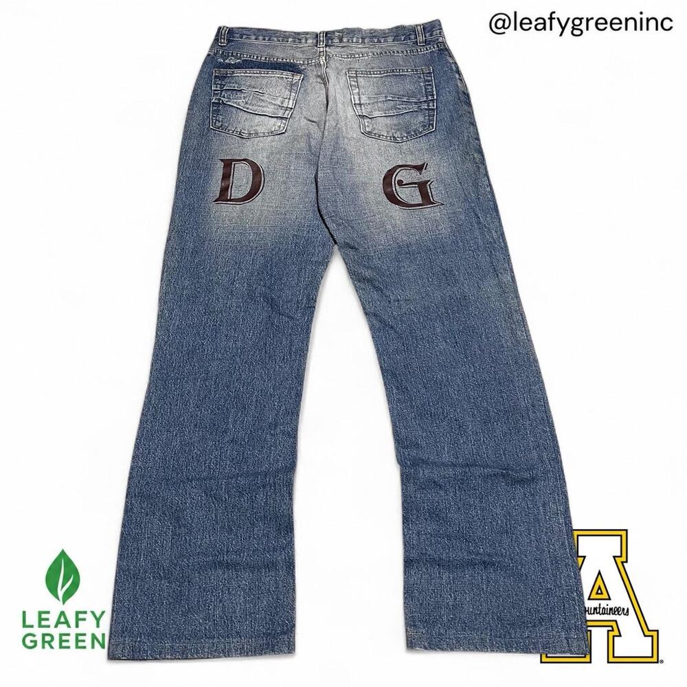 VTG 2000s AW00 D&G Light Wash Bootcut Archive Denim Jeans us sz 34x30 Grail Hedi